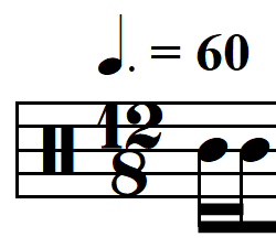 rhythmic dictation compound meter advanced example 2